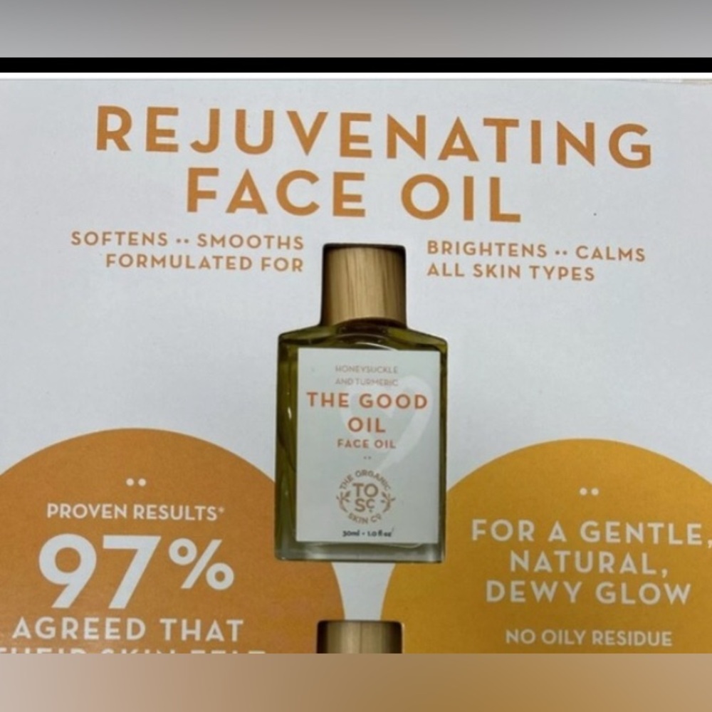 The Organic Skin Co The Good Oil Honeysuckle and Turmeric Face Oil 1oz =30ml